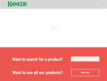 Tablet Screenshot of kamcor.com